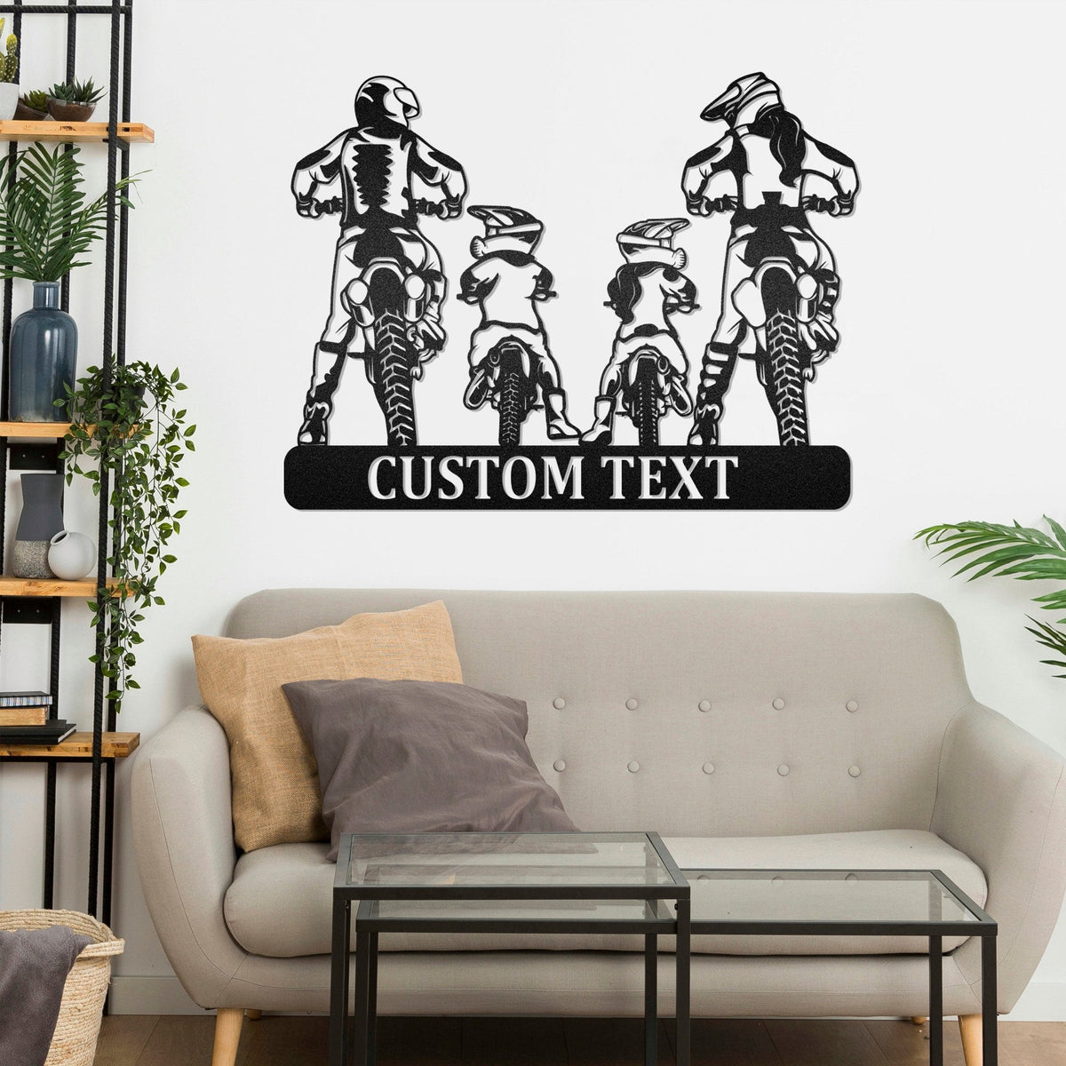 Family Motocross Motorcycle Monogram