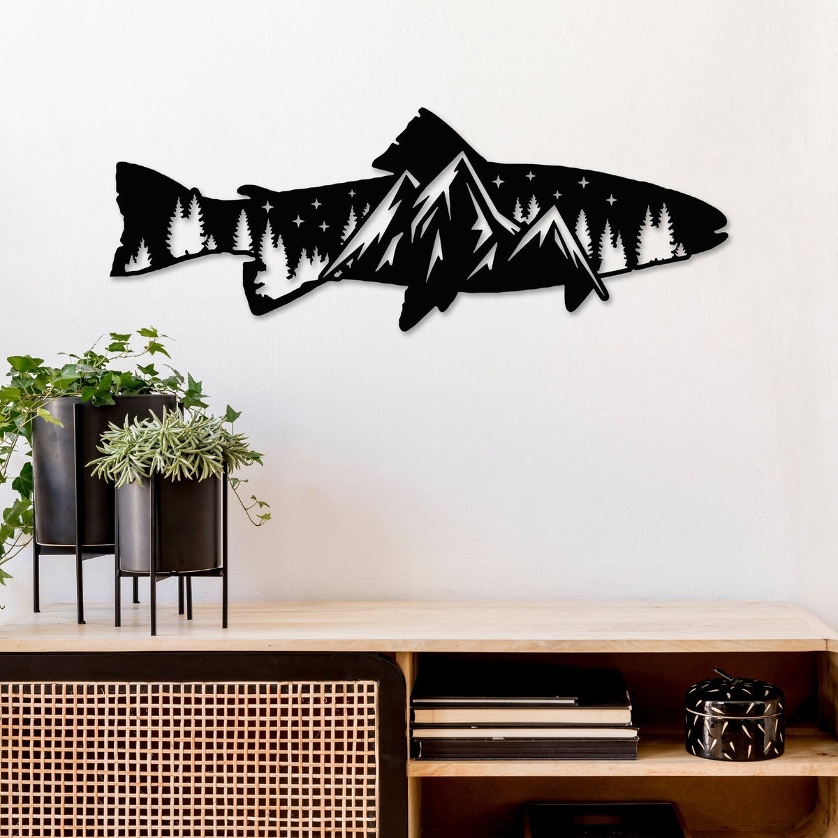 Trout Fish Fishing Wall Art