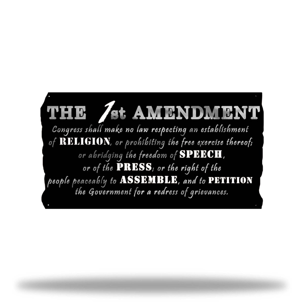1st Amendment Banner Wall Art