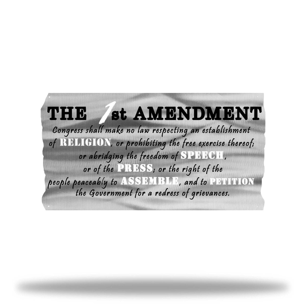 1st Amendment Banner Wall Art