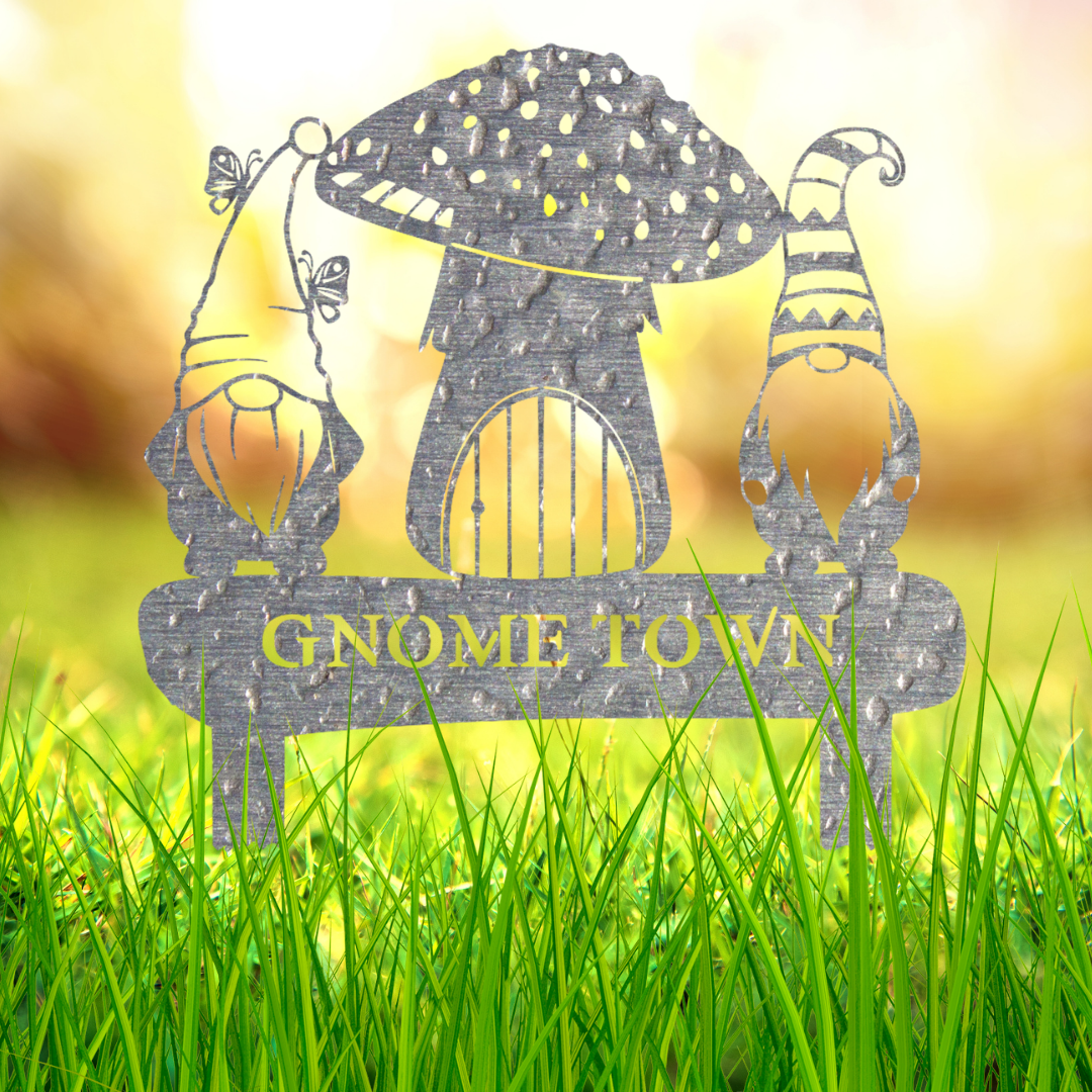 Gnome Garden Art Monogram