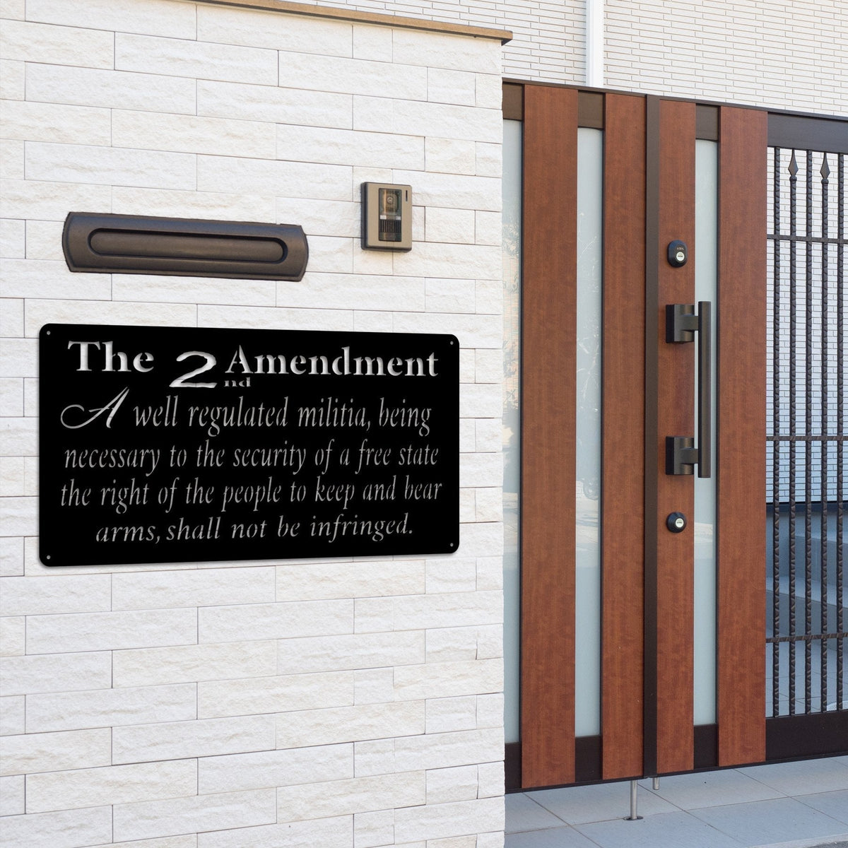 2nd Amendment Banner Wall Art