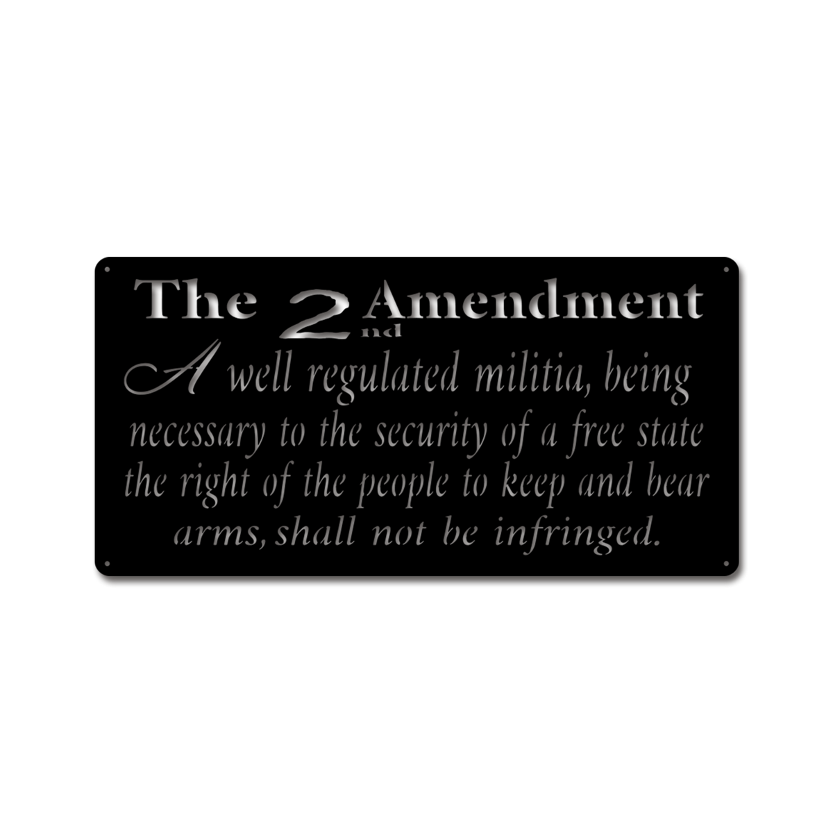 2nd Amendment Banner Wall Art