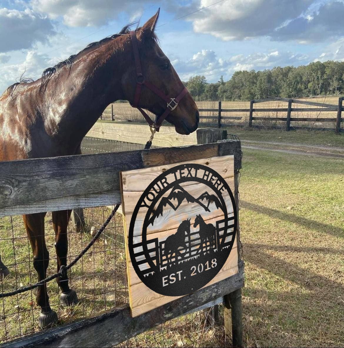 Horse Farm Ranch Gates Monogram