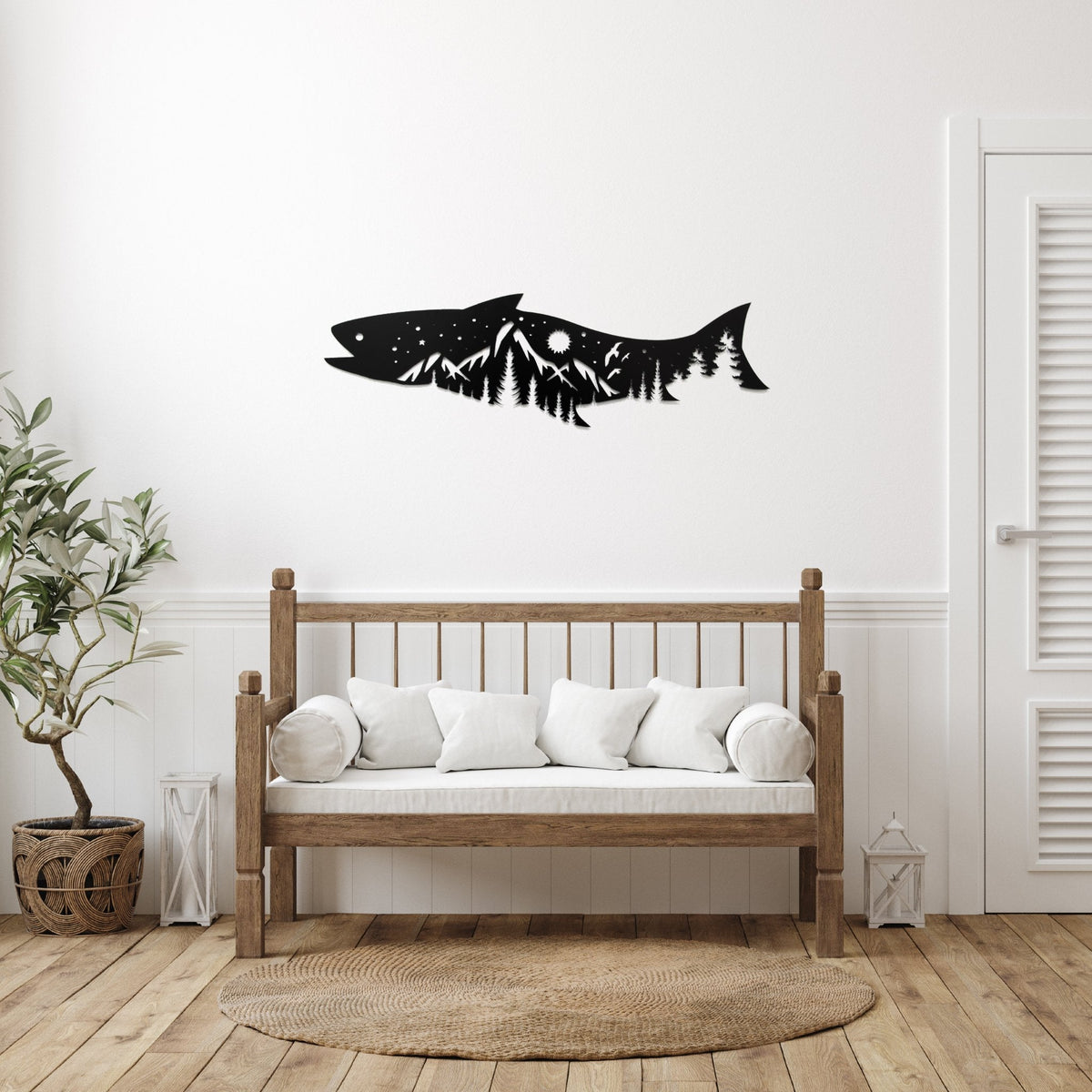 Salmon Fish Design Wall Art