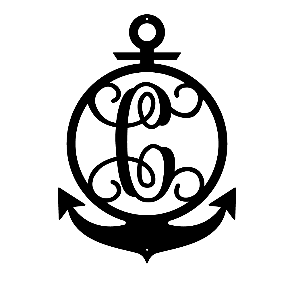 Anchor Initial Monogram