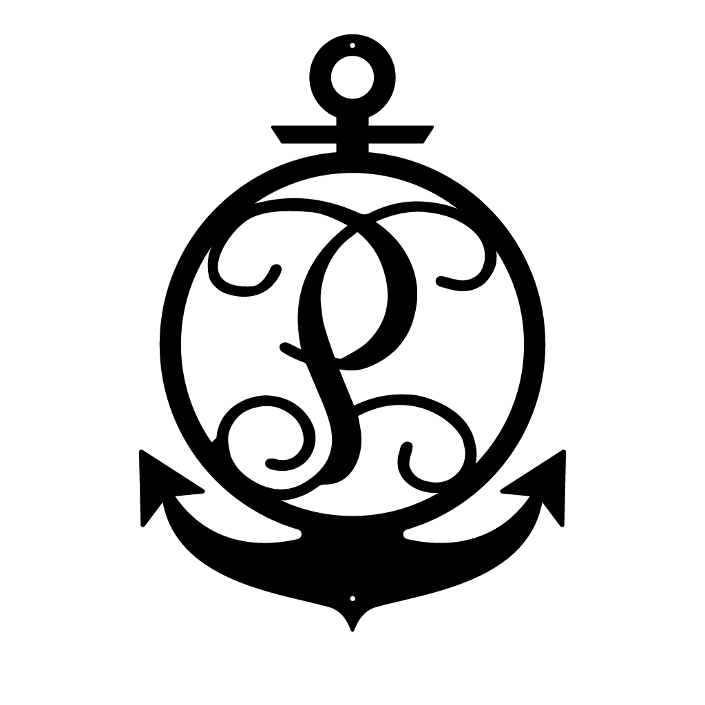 Anchor Initial Monogram