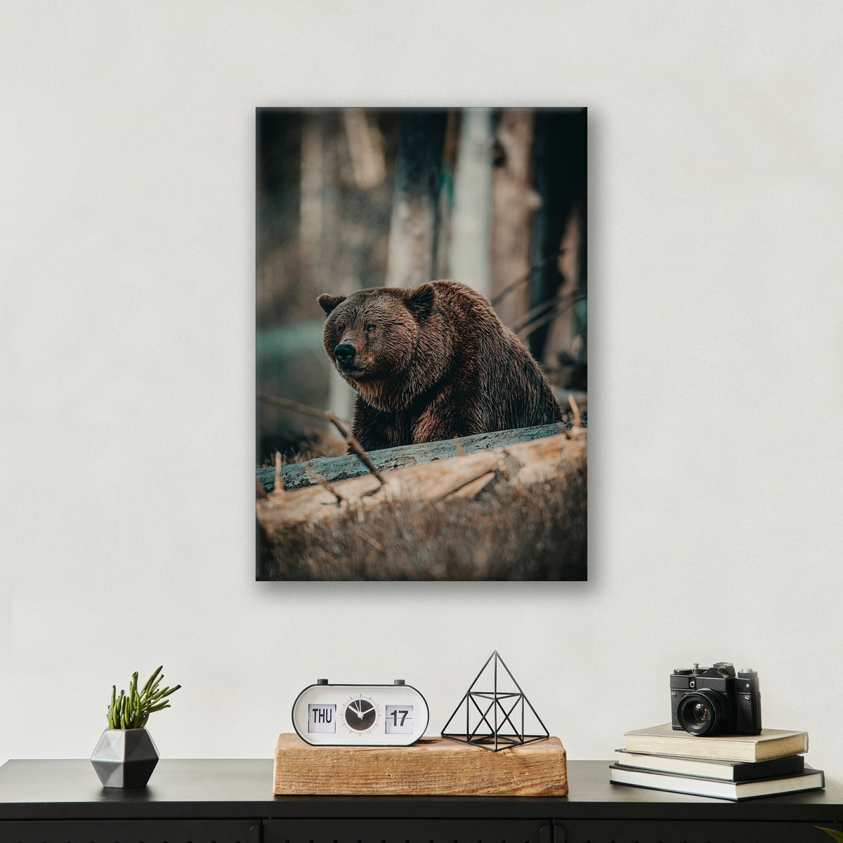 Bear in the Forest - Metal Print