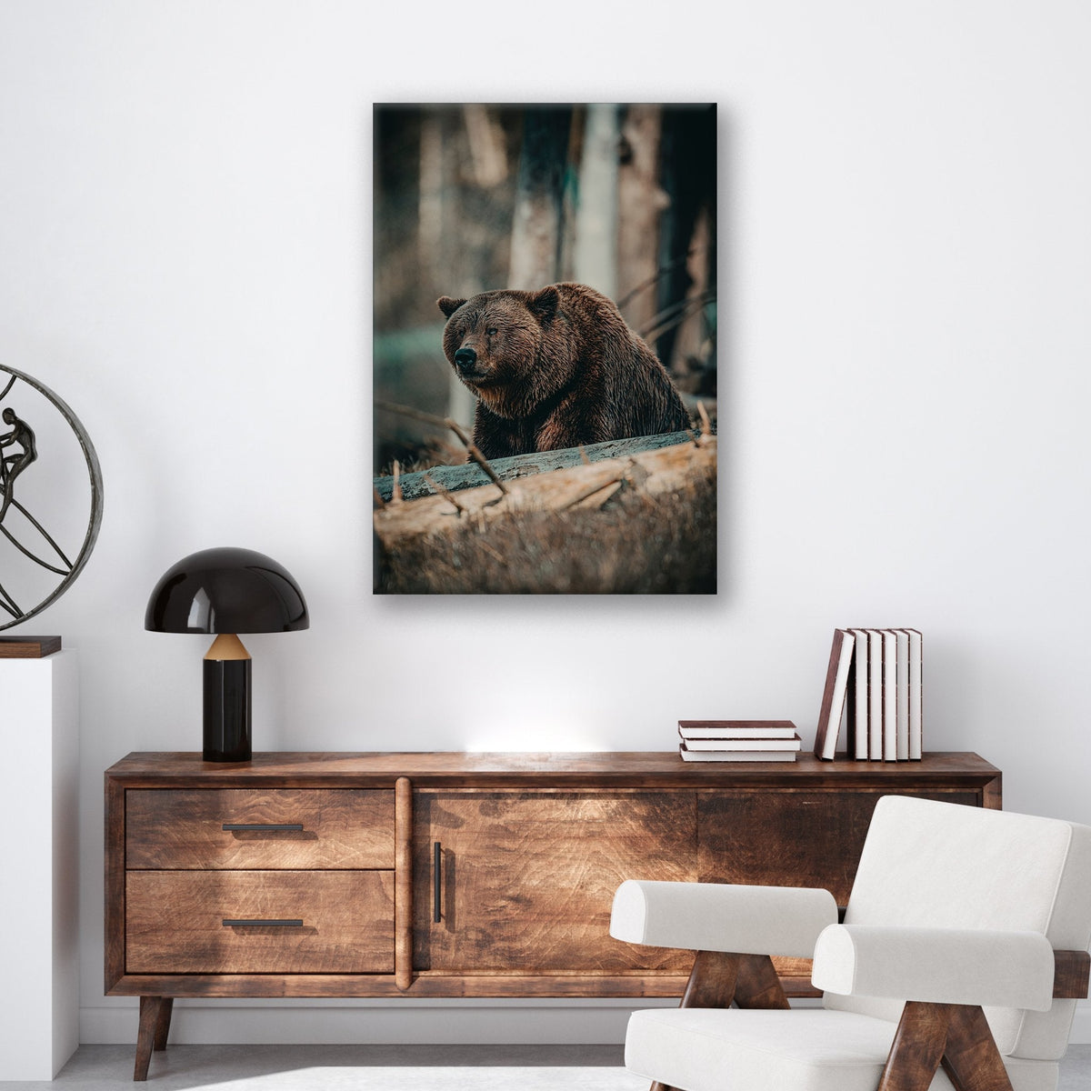 Bear in the Forest - Metal Print