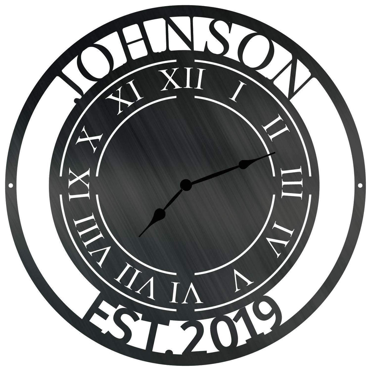 Clock EST Monogram