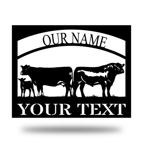 Cattle Farm Ranch Monogram