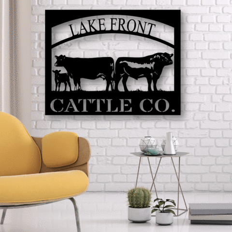 Cattle Farm Ranch Monogram
