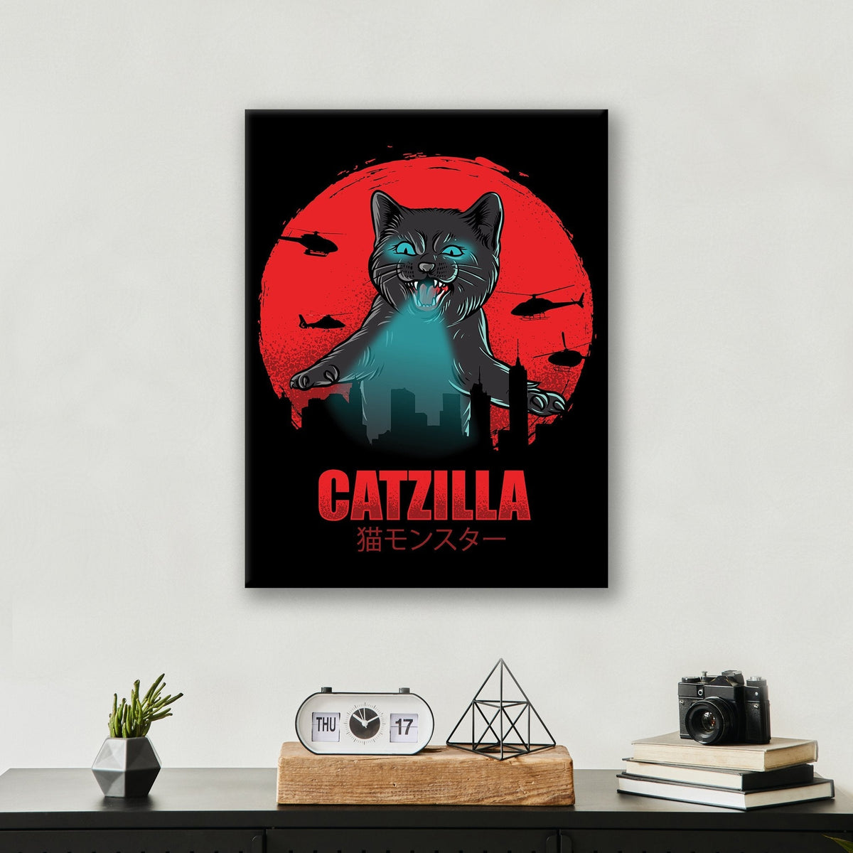 Catzilla - Metal Print