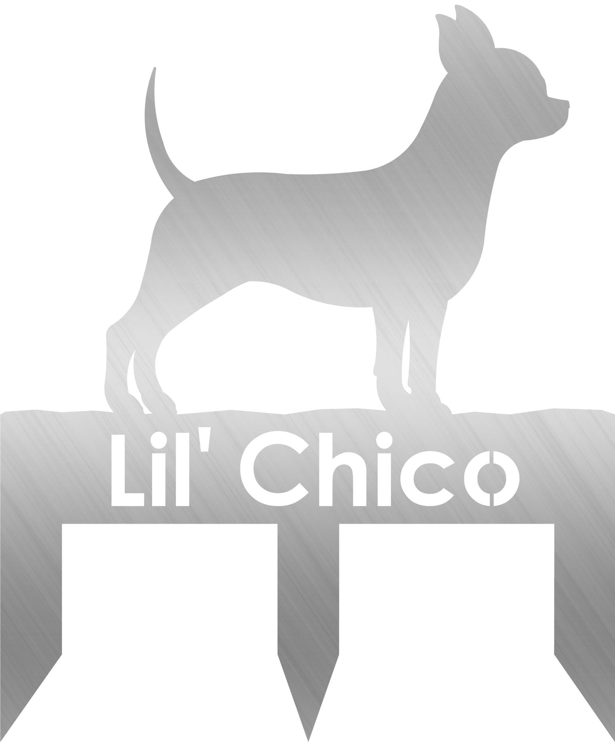 Chihuahua dog address stake