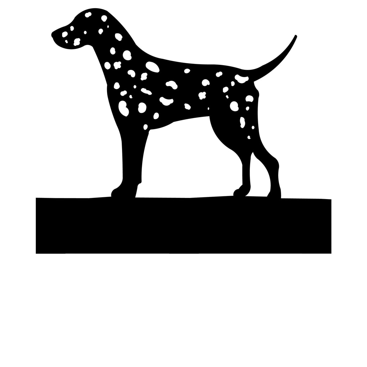 Dalmatian dog address stake