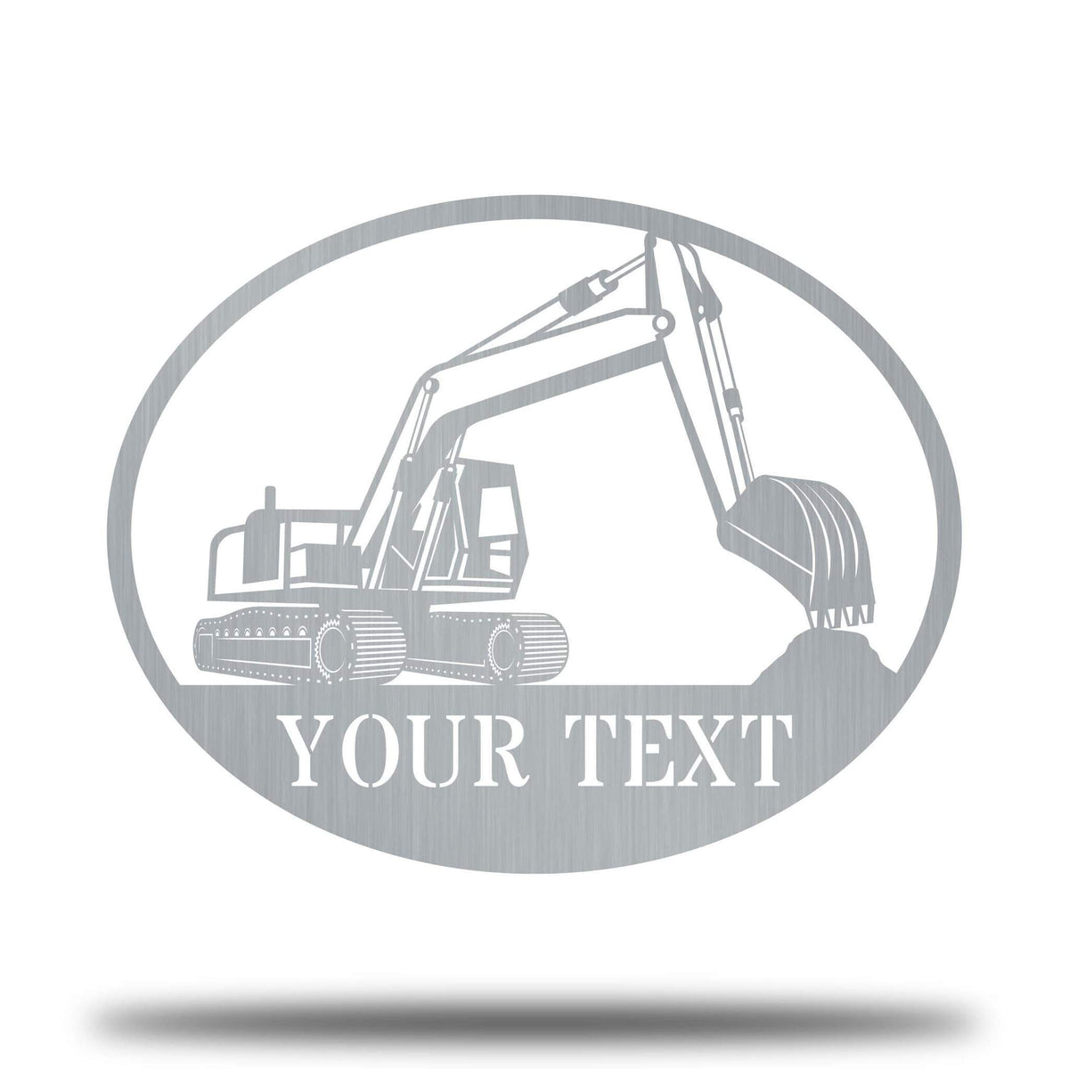 Excavator Vehicle Monogram