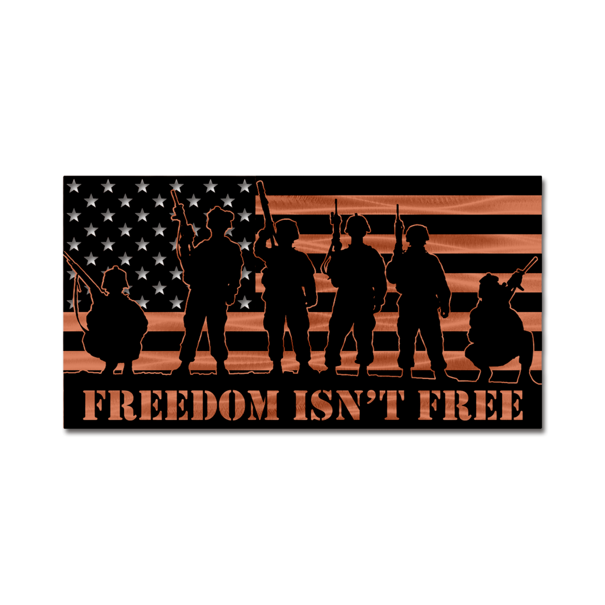Freedom Isn&#39;t Free American Soldier Flag