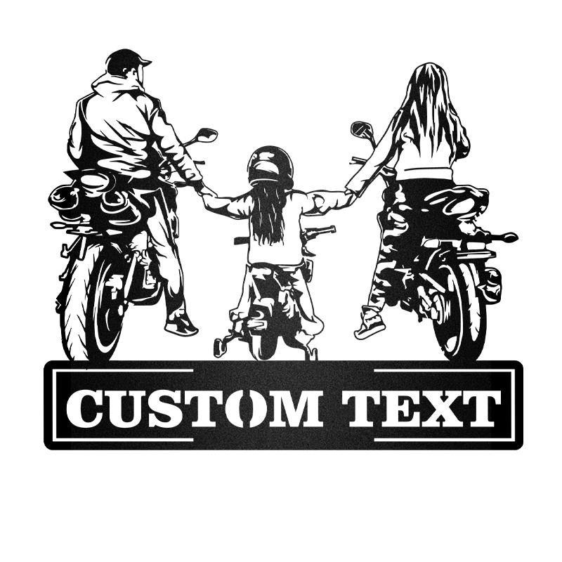 Motocross Motor Family Motorcycle Monogram