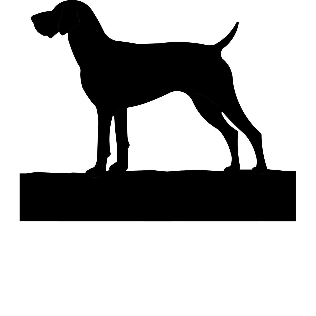 German Shorthaired Pointer dog address stake