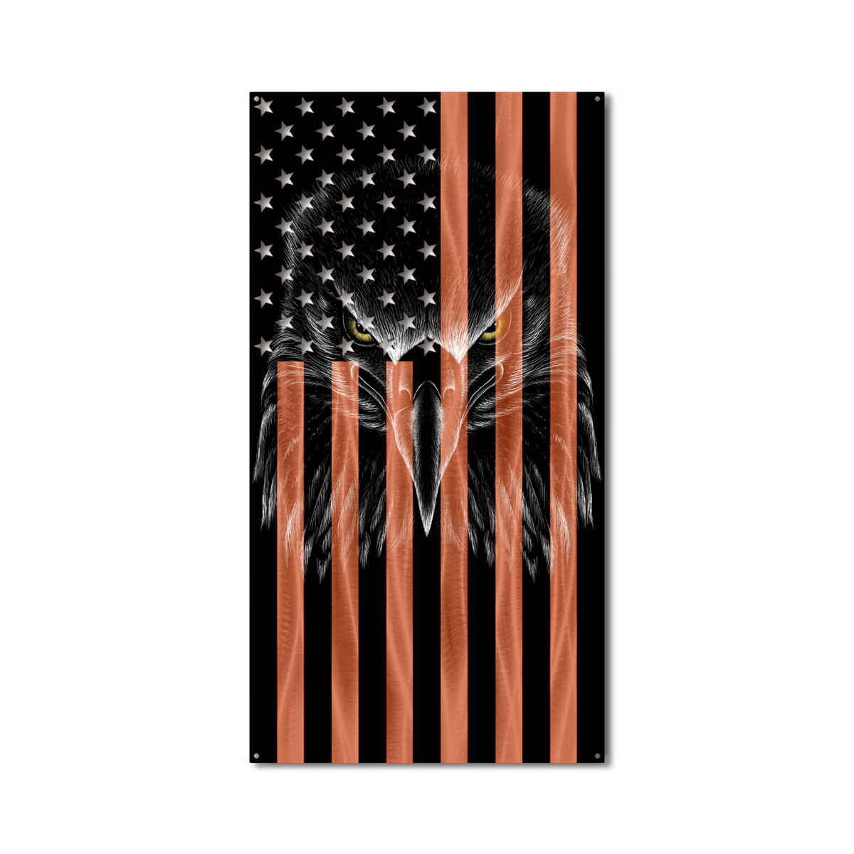 Ghost Eagle Vertical American Flag