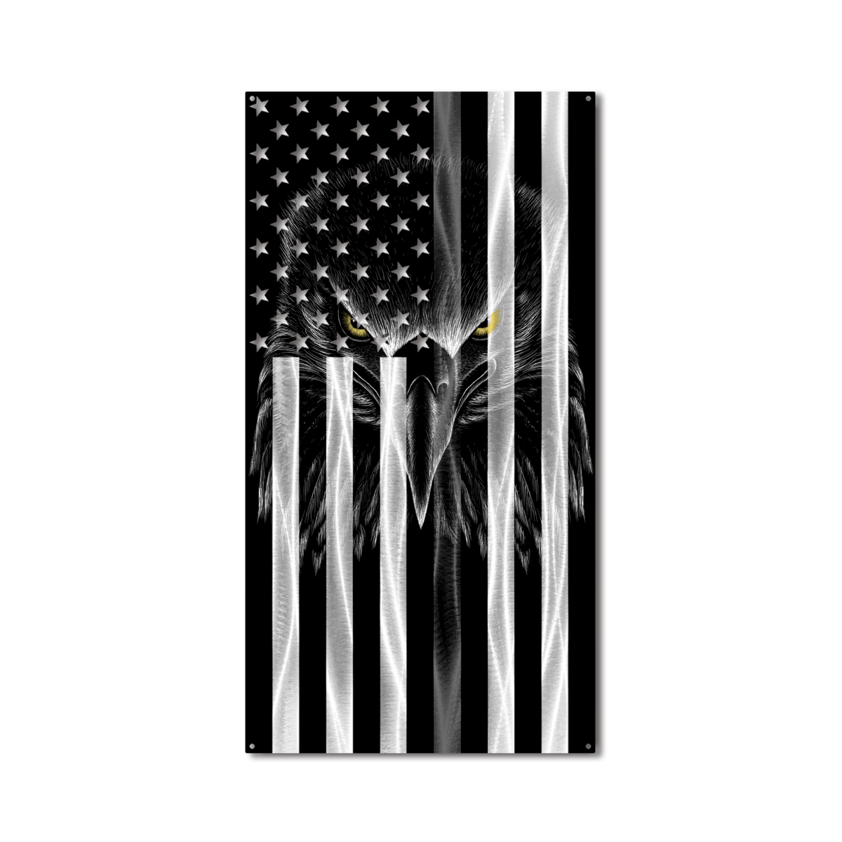 Ghost Eagle Vertical American Flag