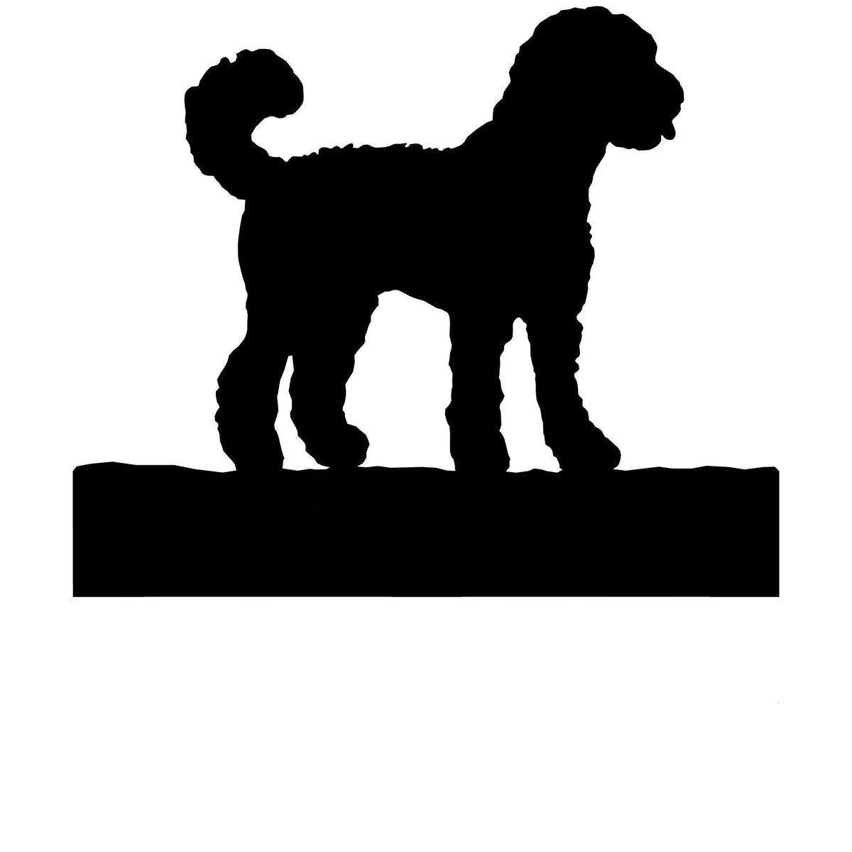 Goldendoodle dog address stake