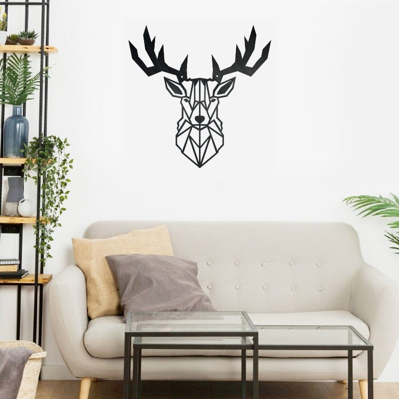 Geometric Deer Wall Art
