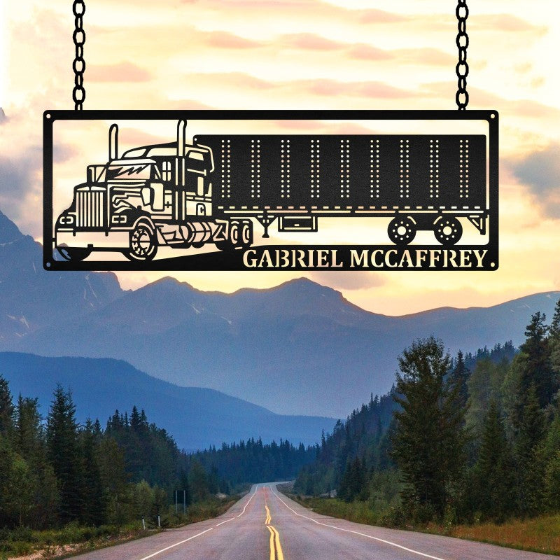 18 Wheeler Truck Monogram