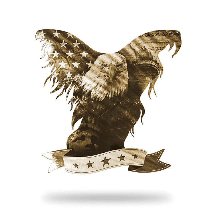 In God We Trust Eagle - UV Steel (Multi Color Option)