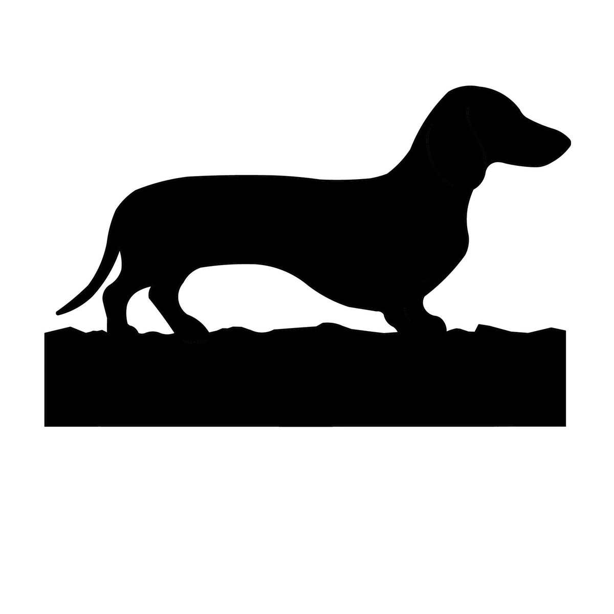 Dachshund dog address stake