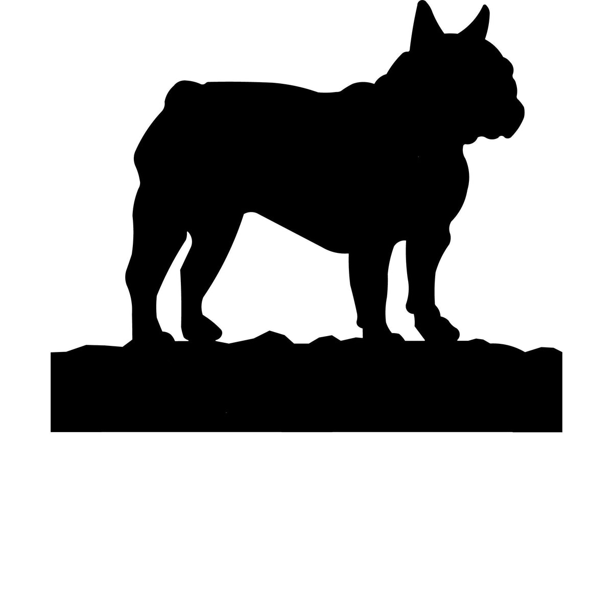 French Bulldog dog address stake