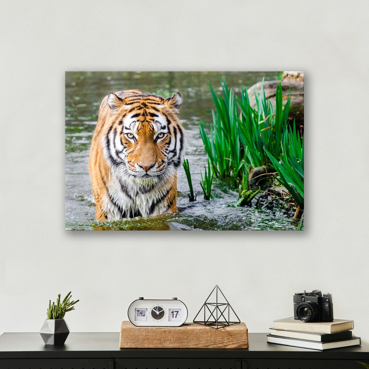 Jungle Tiger - Metal Print