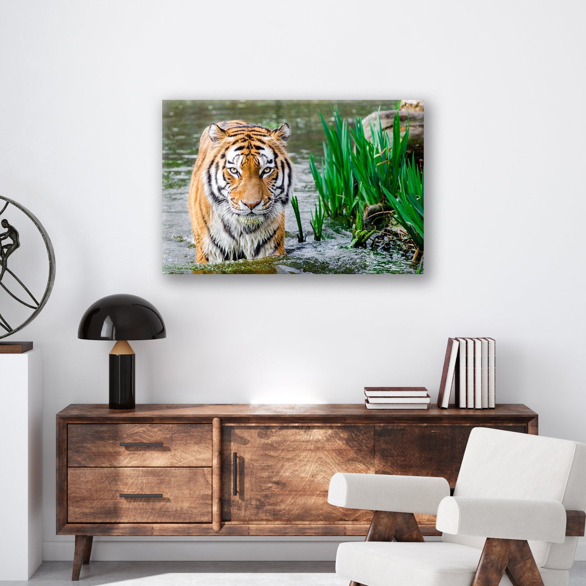 Jungle Tiger - Metal Print