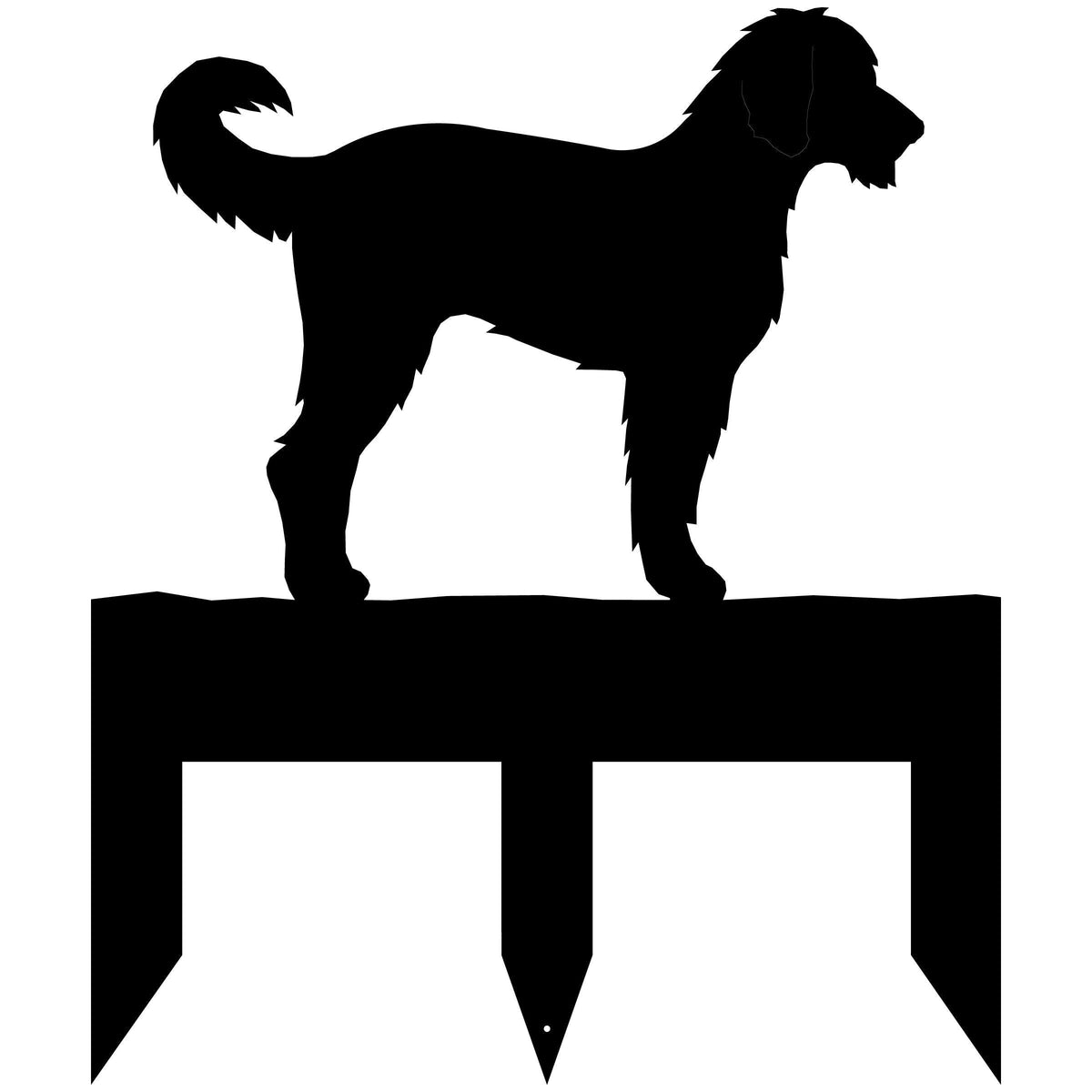 Labradoodle dog address stake