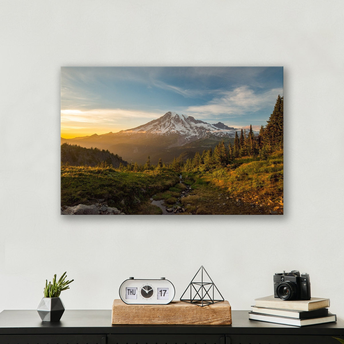 Mount Rainier Sunrise - Metal Print