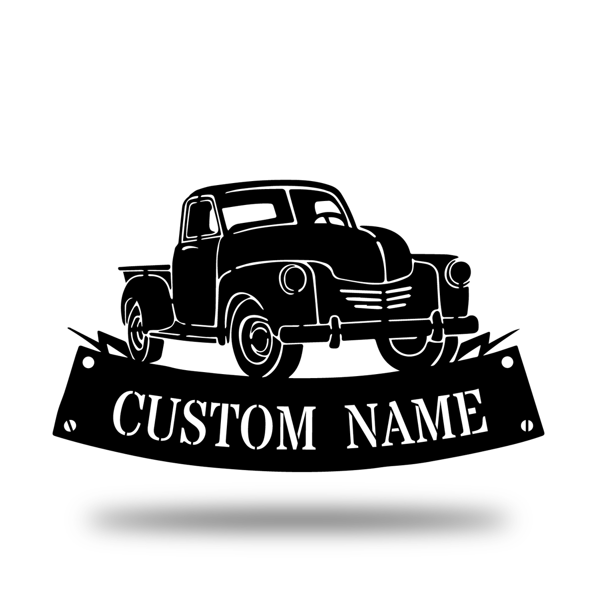 Pickup Truck Vehicle Monogram