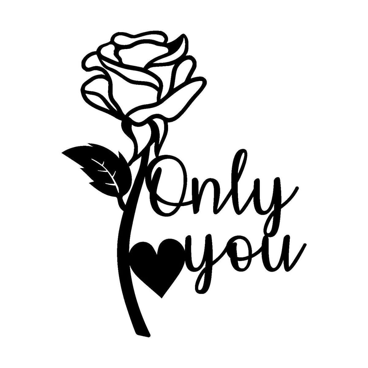Only You Rose Wall Art