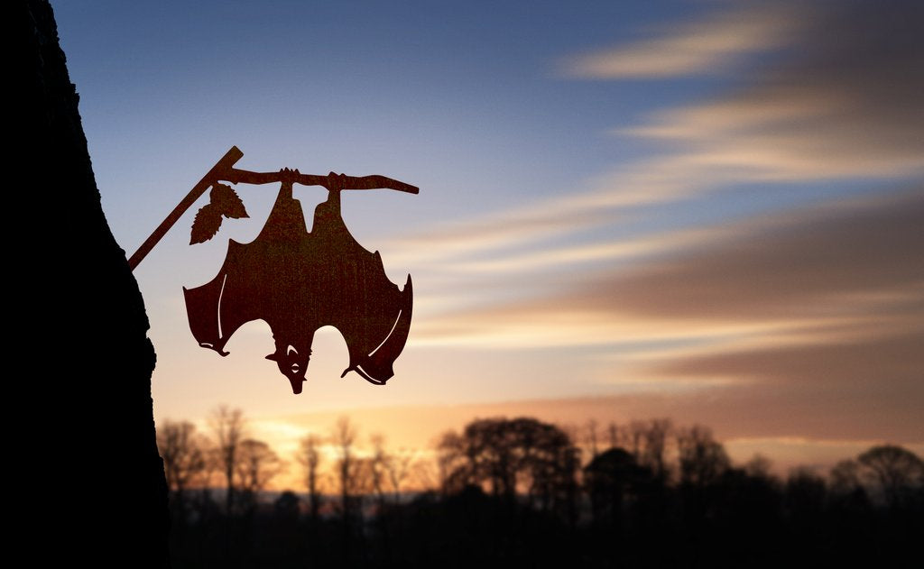 Bat Stake Garden Halloween Art