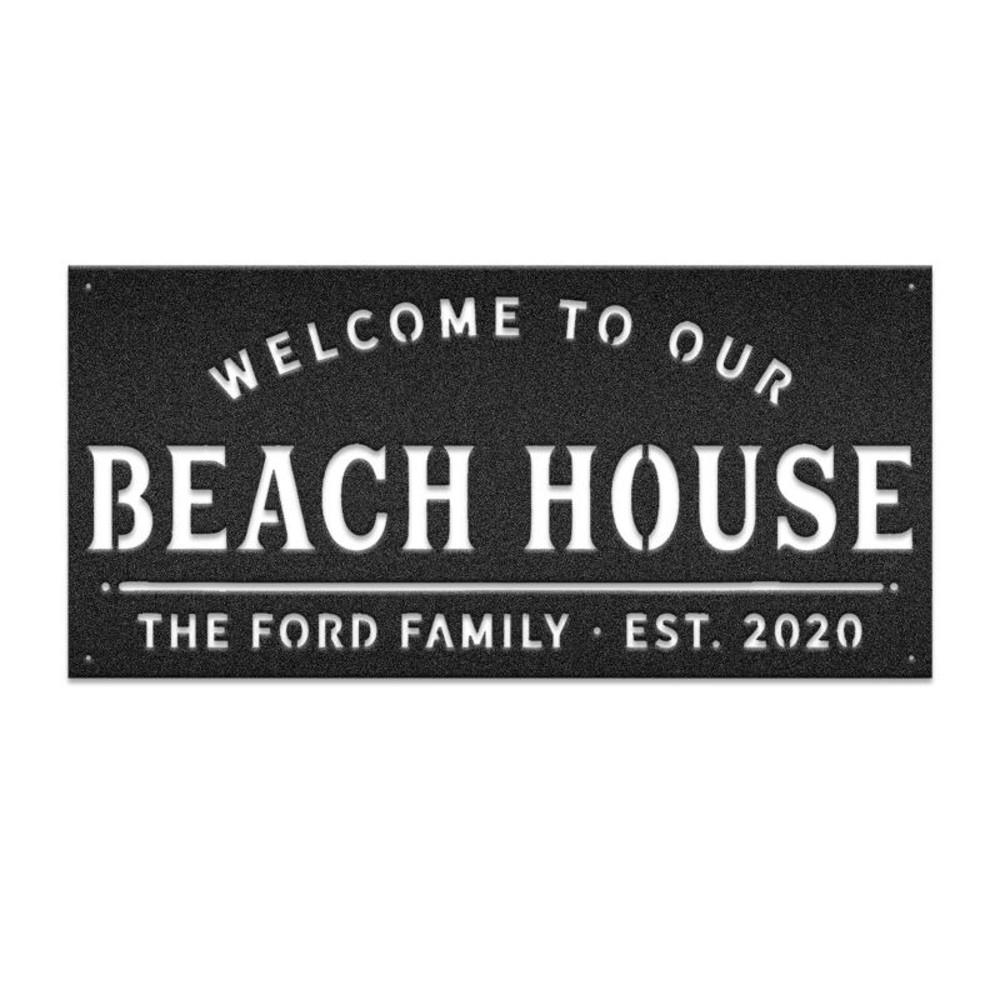 Welcom to our Beach House Monogram