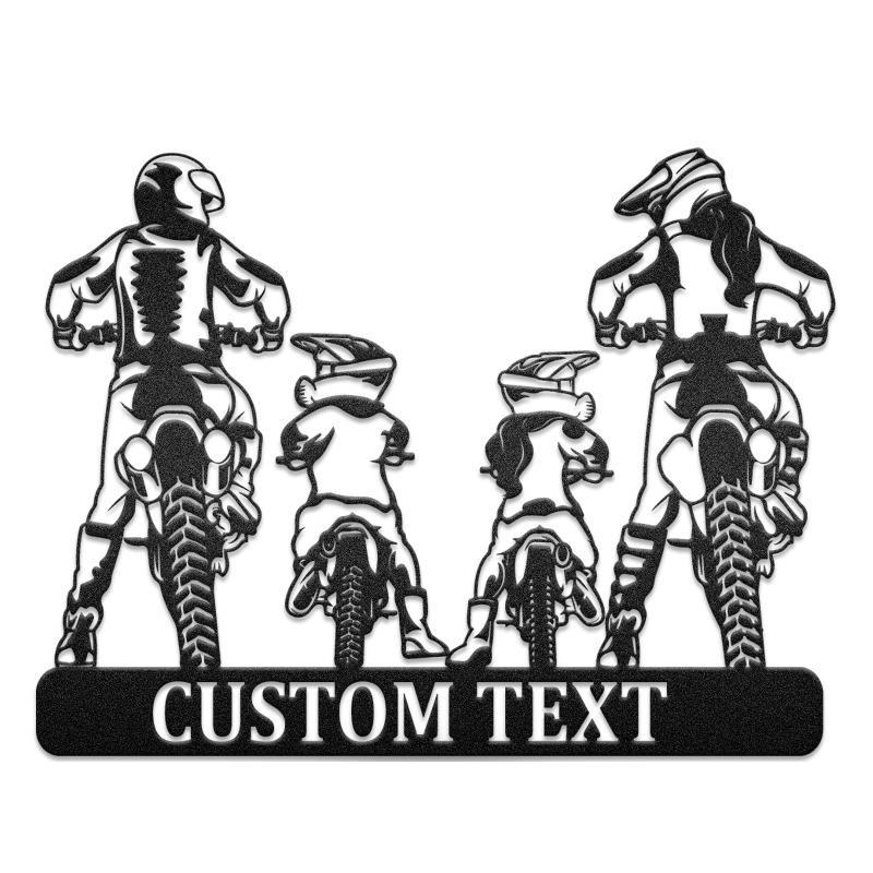 Family Motocross Motorcycle Monogram