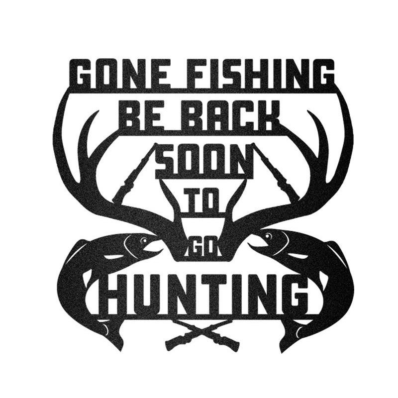 Gone Fishing Trout Monogram