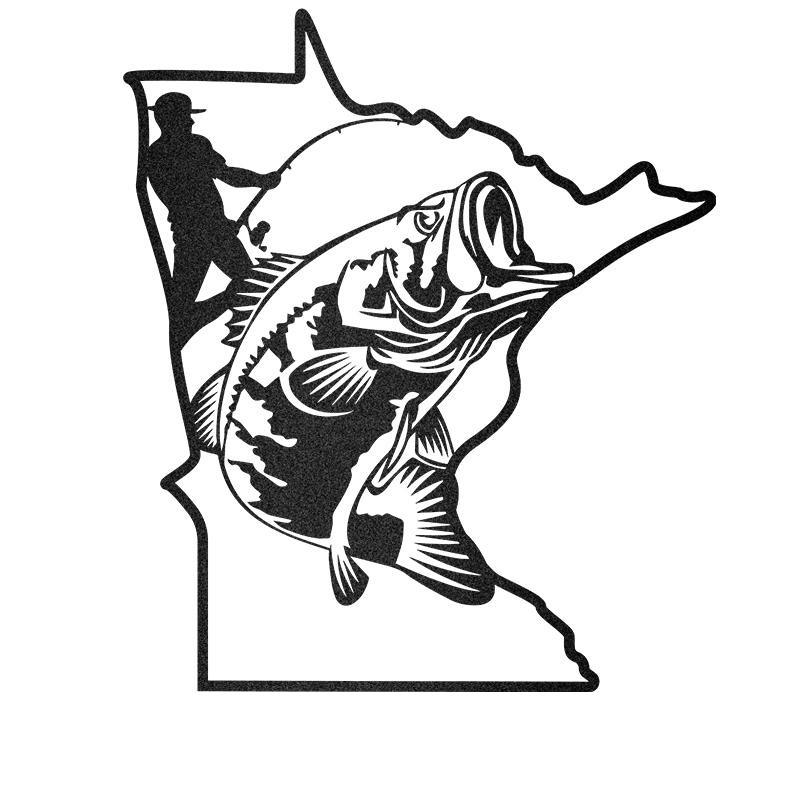 Minnesota Walleye Fishing Monogram