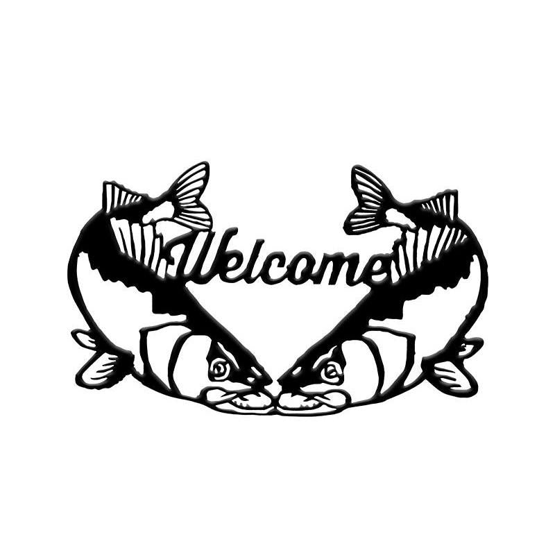 Walleye Welcome Fishing Monogram