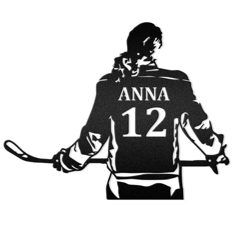 Hockey Girl Sports Monogram
