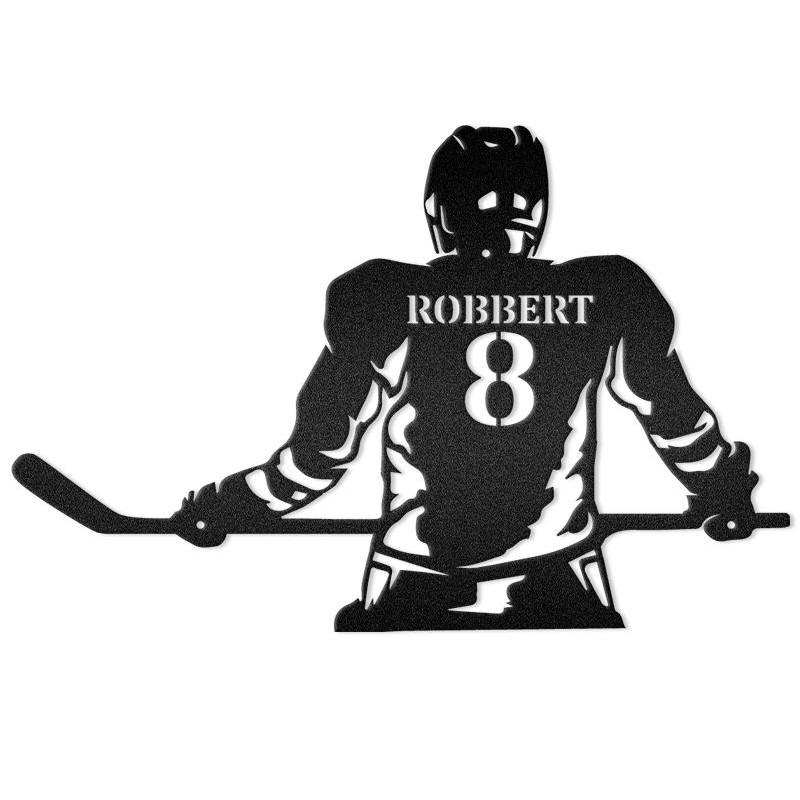 Hockey Player Sports Monogram
