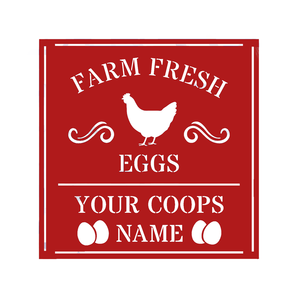 Fresh Eggs Farm Monogram