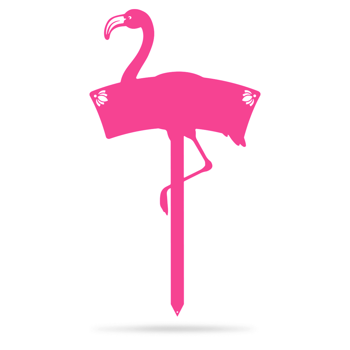 Flamingo Yard Address Sign Monogram