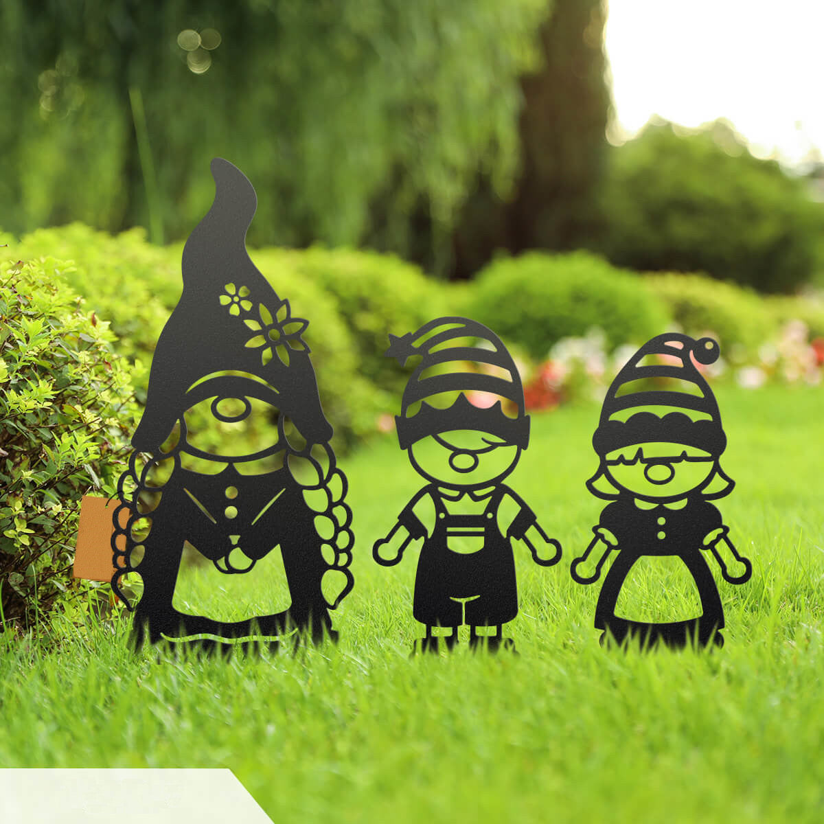 Build Your Gnome Family  Garden Stakes