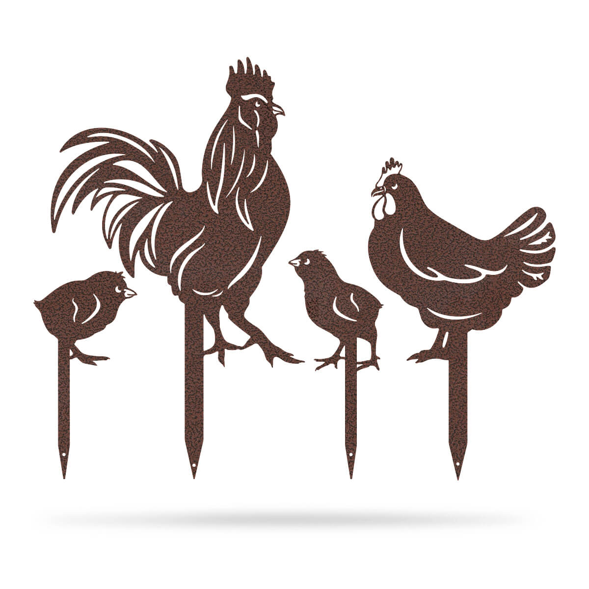 Chickens 4 Pack Garden stakes