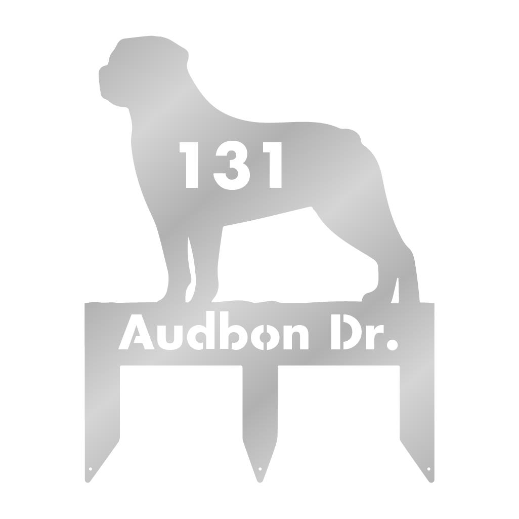 Rottweiler II dog address stake